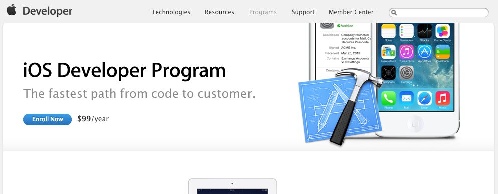 Apple developer program что это за программа